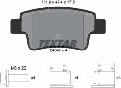 TEXTAR Set Placute Frana, Frana Disc 2434901 Abarth Grande Punto Fiat Grande Punto/Punto