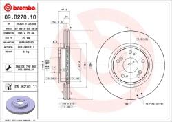BREMBO Disc Frana 09. B270.11 Honda Accord Viii