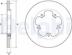 DELPHI Disc Frana Bg4681C Ford Transit V363 (BG4681C)