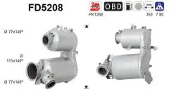 AS Filtru Funingine/Particule, Sist. De Esapament Fd5208 Audi A3 Seat Leon