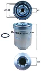 MAHLE Filtru Combustibil Kc510D Citroën C4 Aircross Mitsubishi Asx/Eclipse/Lancer Viii (KC510D)
