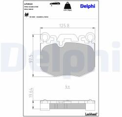 DELPHI Set Placute Frana, Frana Disc Lp3923 Bmw 5/7