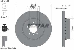 TEXTAR Disc Frana 92141825 Bmw 5/6 (92141825)