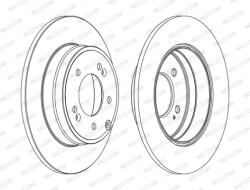 FERODO Disc Frana Ddf1787C Hyundai Grandeur/Sonata V/Sonata Vi/Ix35 Kia Opirus/Optima