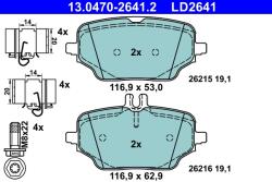 ATE Set Placute Frana, Frana Disc 13.0470-2641.2 Mercedes-Benz Gle (13.0470-2641.2)