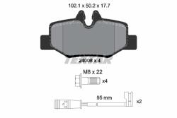 TEXTAR Set Placute Frana, Frana Disc 2400801 Mercedes-Benz Viano/Vito/Vito / Mixto