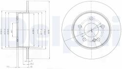 DELPHI Disc Frana Bg4152 Mercedes-Benz C-Class/C-Class T-Model (BG4152)
