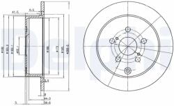 DELPHI Disc Frana Bg3822 Toyota Celica/Matrix/Prius (BG3822)