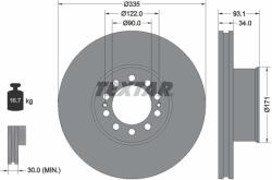 TEXTAR Disc Frana 93138000 Man Tgl I