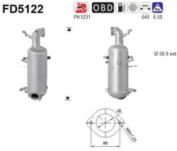 AS Filtru Funingine/Particule, Sist. De Esapament Fd5122 Alfa Romeo 159/Brera/Spider