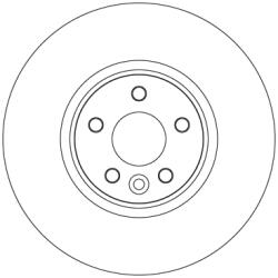 TRW Disc Frana Df6724S Volvo Xc60 I