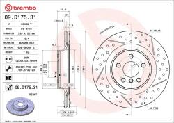 BREMBO Disc Frana 09. D175.31 Bmw 1/2 Gran (09.D175.31)