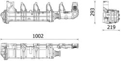 MAHLE Radiator, Recirculare Gaze De Esapament Ce51000P Mercedes-Benz Actros Mp4 / Mp5