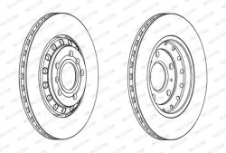 FERODO Disc Frana Ddf1934C Audi A8 D3 Vw Phaeton
