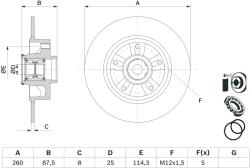 Bosch Disc Frana 0986479E79 Renault Megane Iv