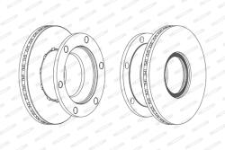 FERODO Disc Frana Fcr219A Renault Trucks Midlum