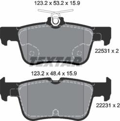 TEXTAR Set Placute Frana, Frana Disc 2253101 Ford Mondeo V Ford (Changan) Edge/Escape (2253101)
