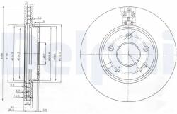 DELPHI Disc Frana Bg3909 Mercedes-Benz A-Class/B-Class (BG3909)