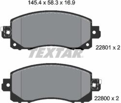 TEXTAR Set Placute Frana, Frana Disc 2280001 Subaru Crosstrek/Forester/Impreza/Outback (2280001)