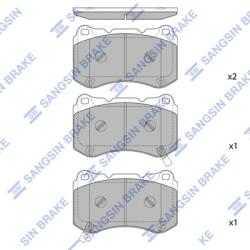 Hi-Q Set Placute Frana, Frana Disc Sp4349 Alfa Romeo 159/166/Brera/Spider Cadillac Ats