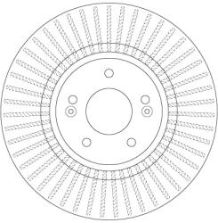 TRW Disc Frana Df7973 Hyundai Grand Santa Fé/Santa Fe Iv/Santa Fé Ii/Santa Fé Iii