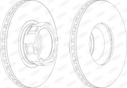 BERAL Disc Frana Bcr119A Mercedes-Benz T2/Ln1/T2/Ln1 Cabina Cu Motor/Vario (BCR119A)