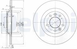 DELPHI Disc Frana Bg3836 Citroën C5 Iii/C6 Peugeot 407/508/508 I/508 Sw I/607/Rcz (BG3836)