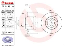 BREMBO Disc Frana 08.9148. 11 Audi A3/Tt Skoda Octavia I Vw Bora/Bora I/Golf Iv (08.9148.11)