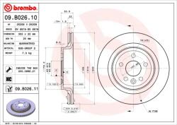 BREMBO Disc Frana 09. B026.11 Volvo Xc60 I Volvo Asia Xc60