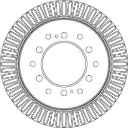 TRW Disc Frana Df4484 Baw Yusheng 007 / Bw 007 Landwind (Jmc) X5/X8 Lexus Gx