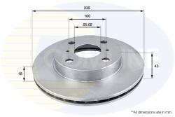 COMLINE Disc Frana Adc0193V Toyota Echo/Platz/Vios / Soluna Vios/Yaris/Yaris Verso (ADC0193V)