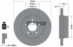 TEXTAR Disc Frana 92141603 Bmw X3 (92141603)