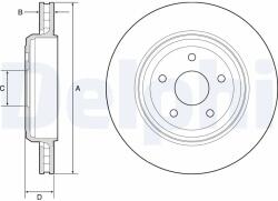 DELPHI Disc Frana Bg9214C Jeep Grand Cherokee Iv