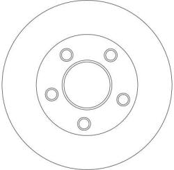 TRW Disc Frana Df4273S Nissan Primastar Opel Vivaro A Renault Trafic Ii (DF4273S)