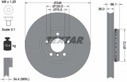 TEXTAR Disc Frana 92253725 Bmw 5/5 Gran Turismo/6/6 Gran/7