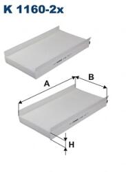 FILTRON Filtru, Aer Habitaclu K1160-2X Alpina B5/B6 Bmw 5/6 (K1160-2x)