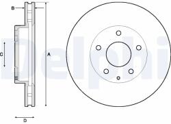 DELPHI Disc Frana Bg4712C Mazda 3/Cx-3