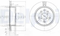 DELPHI Disc Frana Bg4024 Lexus Gs/Is C/Is Ii/Is Iii/Rc Toyota Crown/Mark X I/Mark X Ii (BG4024)