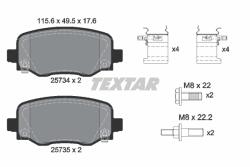 TEXTAR Set Placute Frana, Frana Disc 2573401 Chrysler 200 Jeep Cherokee
