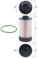 MAHLE Filtru Combustibil Kx340D Iveco Daily Iv/Daily V/Daily Vi Uaz Patriot (KX340D)