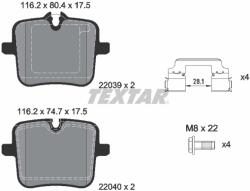 TEXTAR Set Placute Frana, Frana Disc 2203901 Alpina B7/Xb7 Bmw 5/7/8/8 Gran/X5/X6/X7