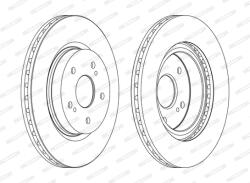 FERODO Disc Frana Ddf1635C Suzuki Grand Vitara Ii (DDF1635C)