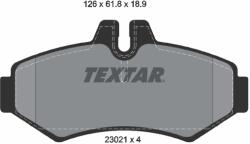 TEXTAR Set Placute Frana, Frana Disc 2302101 Dodge Sprinter 3500 Cab & Puch G-Modell