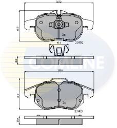 COMLINE Set Placute Frana, Frana Disc Cbp01137 Cadillac Bls Fiat Croma Opel Astra H