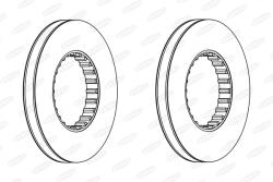 BERAL Disc Frana Bcr249A Renault Trucks C/K/Magnum/Premium 2/T Van Hool T-Serie