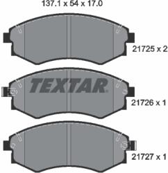 TEXTAR Set Placute Frana, Frana Disc 2172501 Daewoo Korando Hafei Saibao Iii/Sigma (2172501)
