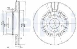 DELPHI Disc Frana Bg3768 Nissan Primastar Opel Vivaro A Renault Trafic Ii