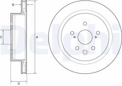 DELPHI Disc Frana Bg4962C Lexus Gs/Rc (BG4962C)