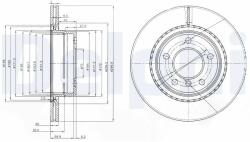 DELPHI Disc Frana Bg3901C Bmw 1/2/3/3 Gran Turismo/4/4 Gran