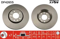 TRW Disc Frana Df4265S Cadillac Bls Chevrolet Vectra Opel Signum/Vectra C Saab 9-3 (DF4265S)